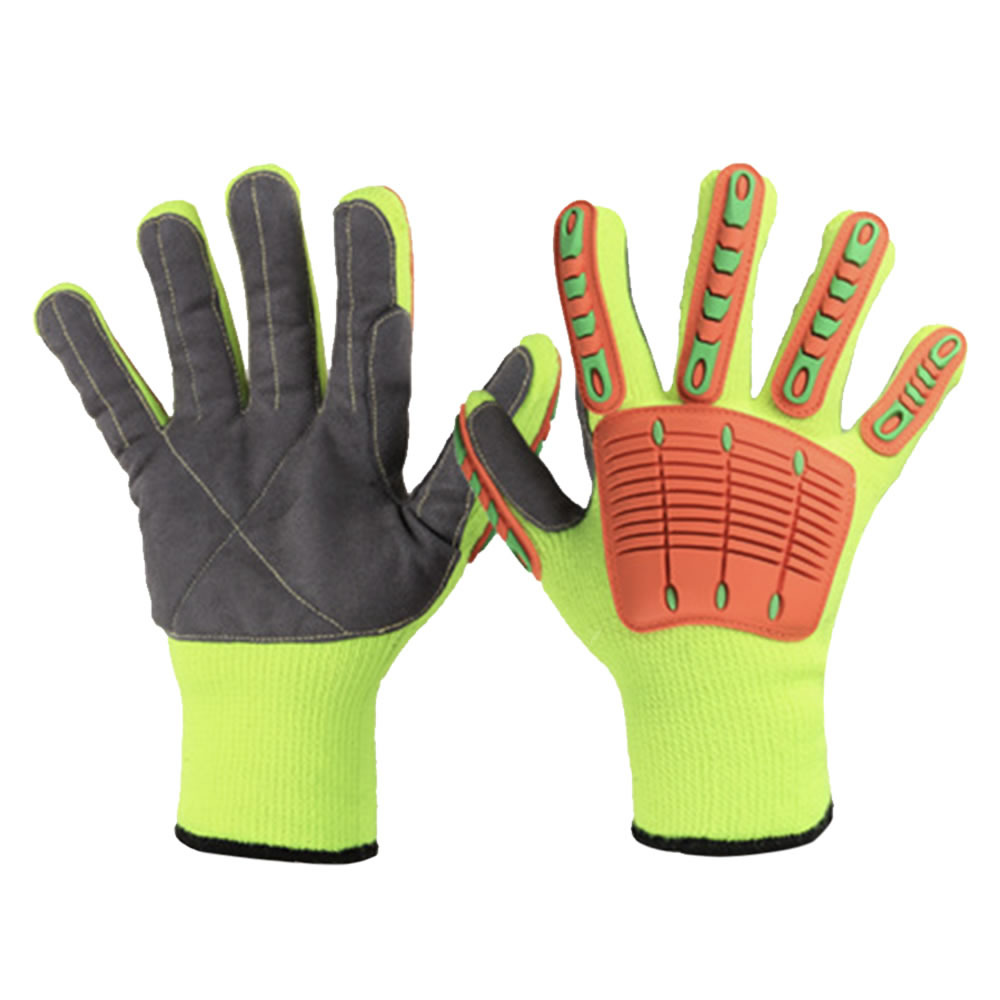 HPPE anti cutting and shockproof gloves